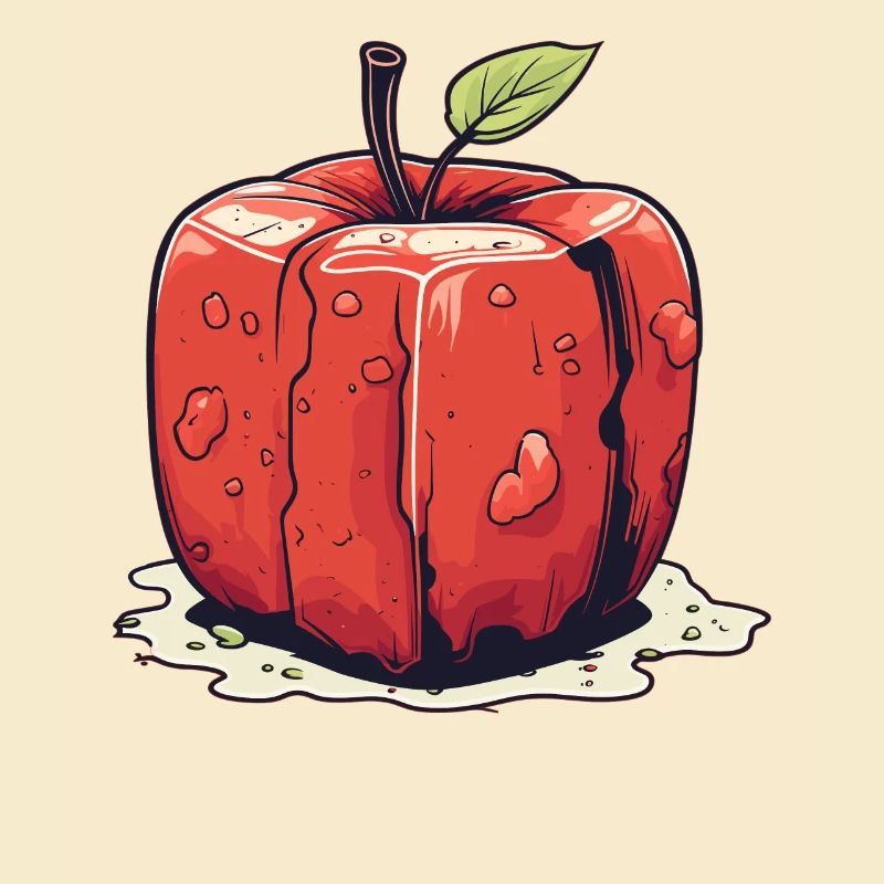 Würfel Apfel Cube Apple