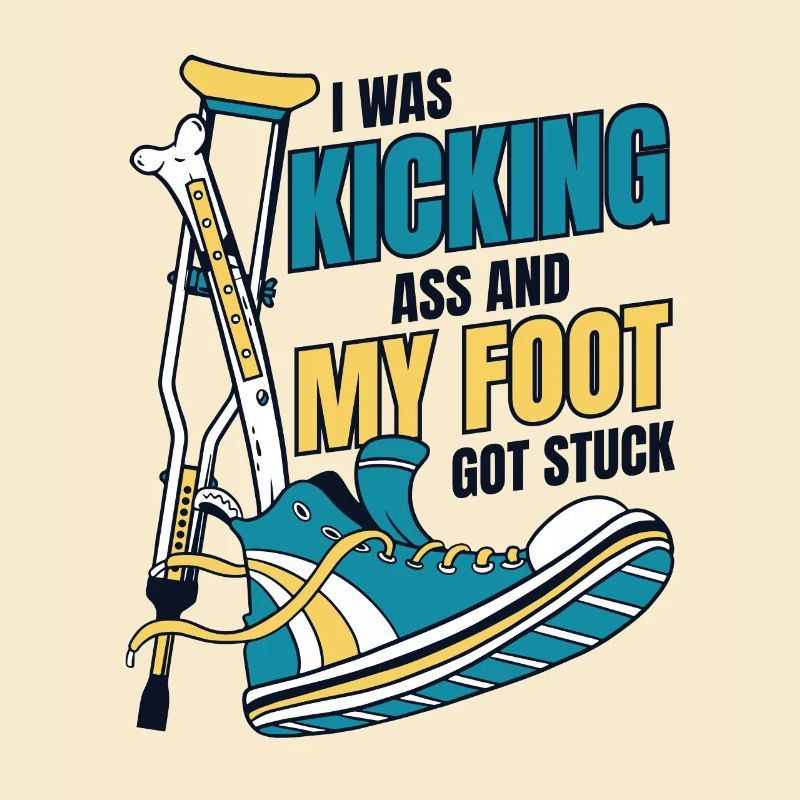 I Was Kicking Ass Broken Bone Broken Finger Bone