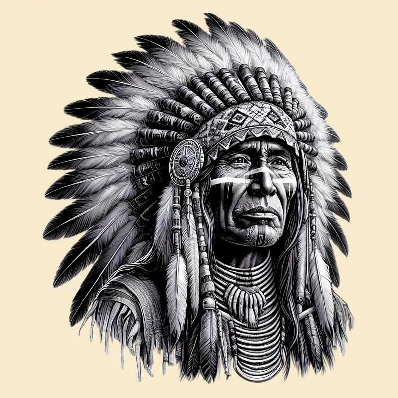 Indiano d'America Pellerossa Americano