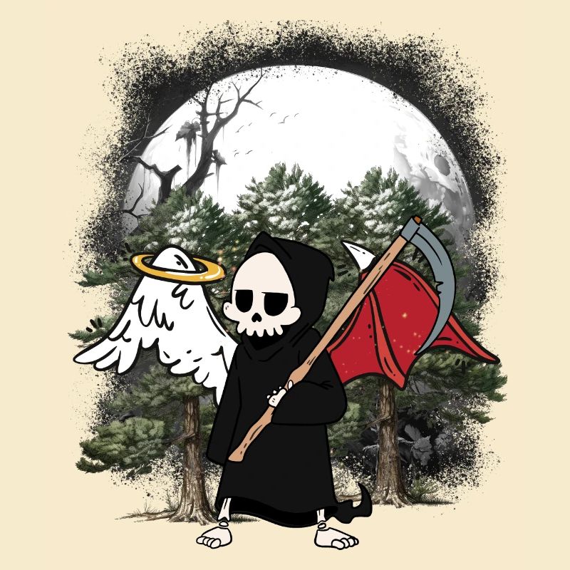Horror Angel Devil Grim Reaper Halloween Death