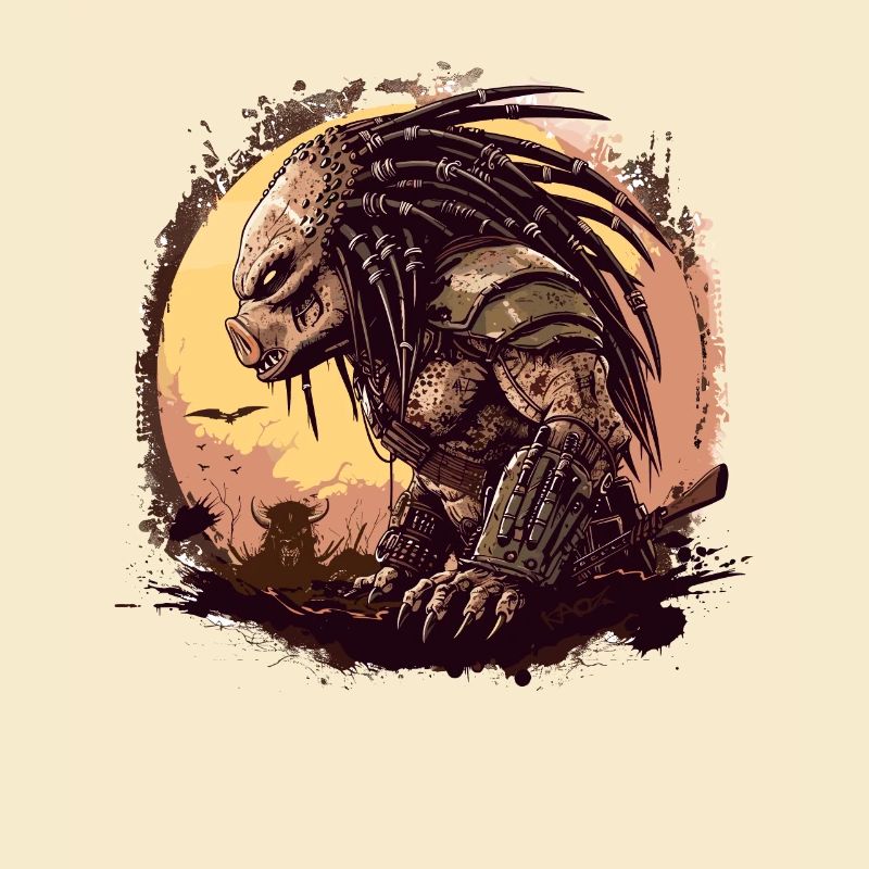 Alien, Guerrier, Chasseur De L’espace, Cochon