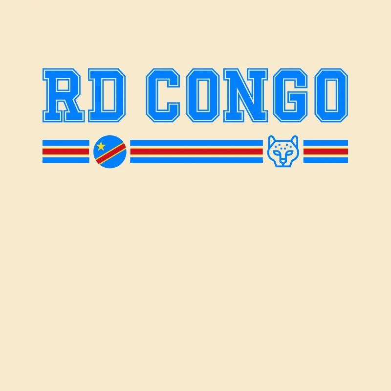 RD CONGO drapeau et emblème du Congo