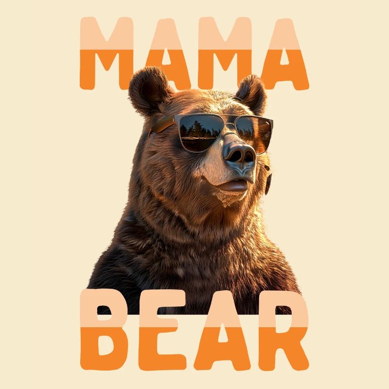 Mama Bear Bären Mutter Bärin Muttertag Grizzly Bär