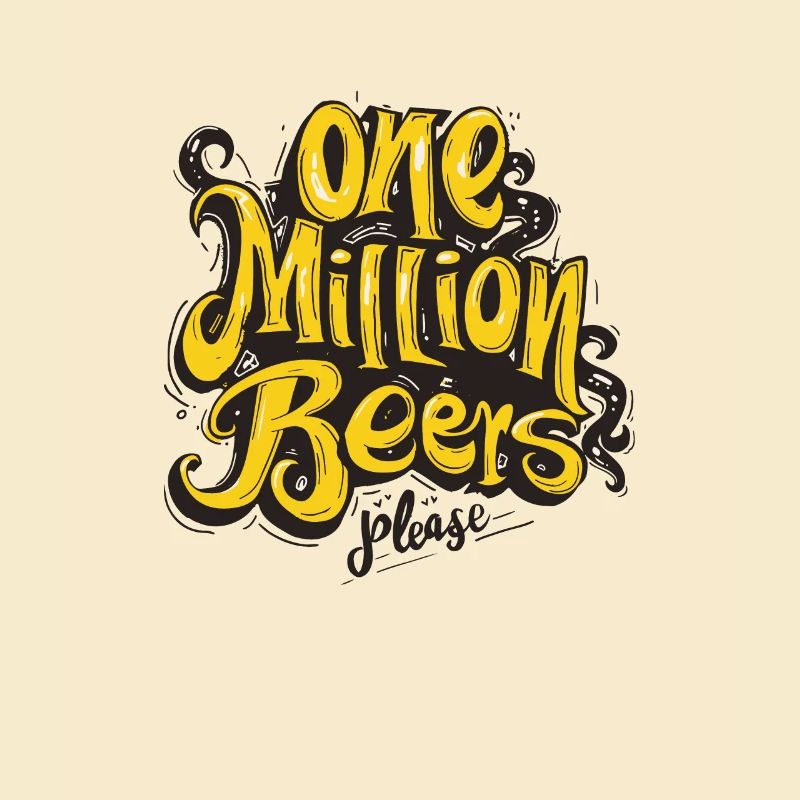 Eine Million Biere bitte - Lustiges Bier Meme