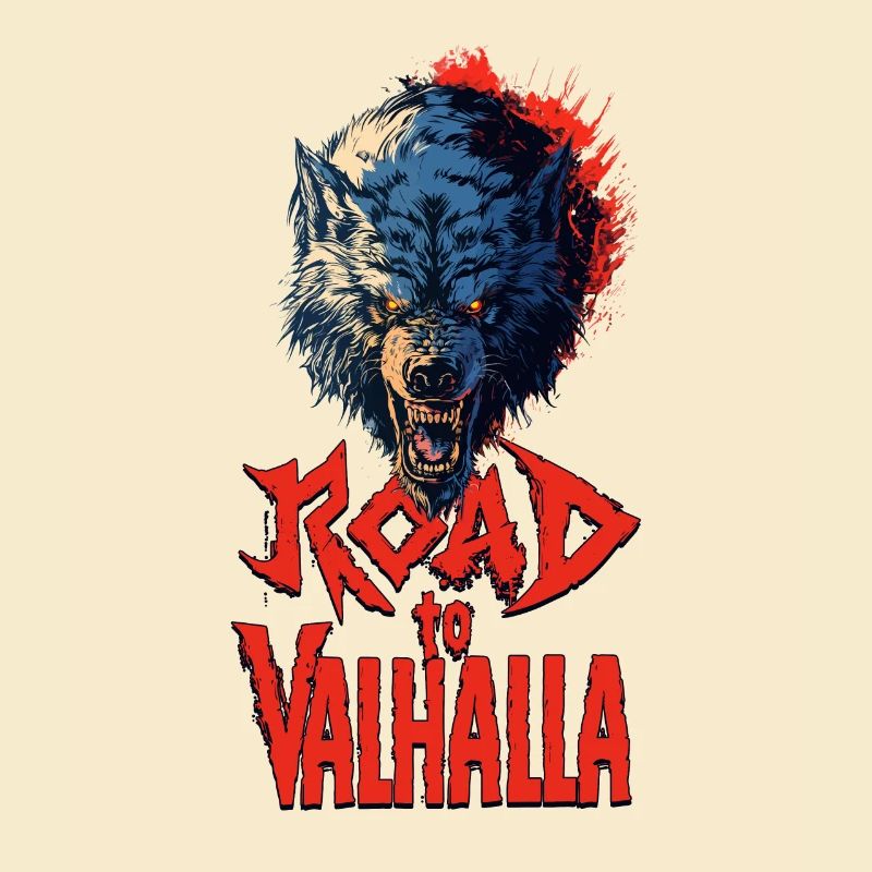 Aggressiver Wolf Road to Valhalla Rot