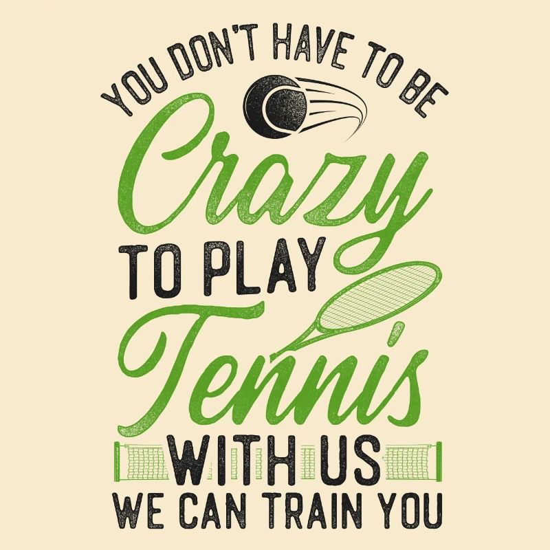 Funny Tennis Player Racket Coach