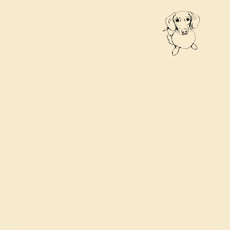 Teckel, Teckel, Teckel, Teckel à poil dur Line Art