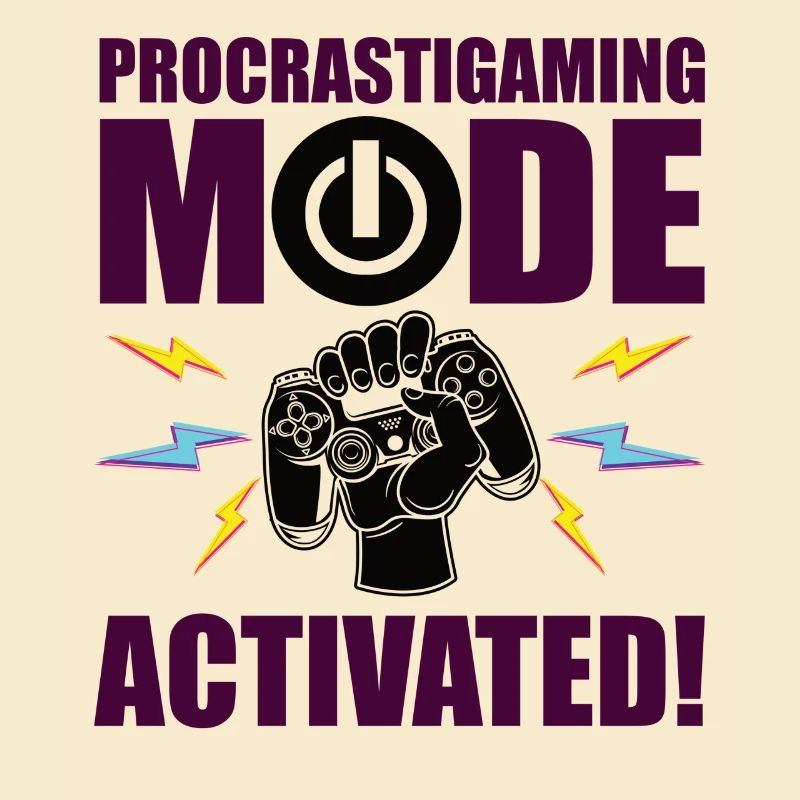 Gamer Procrastimode de jeu activé