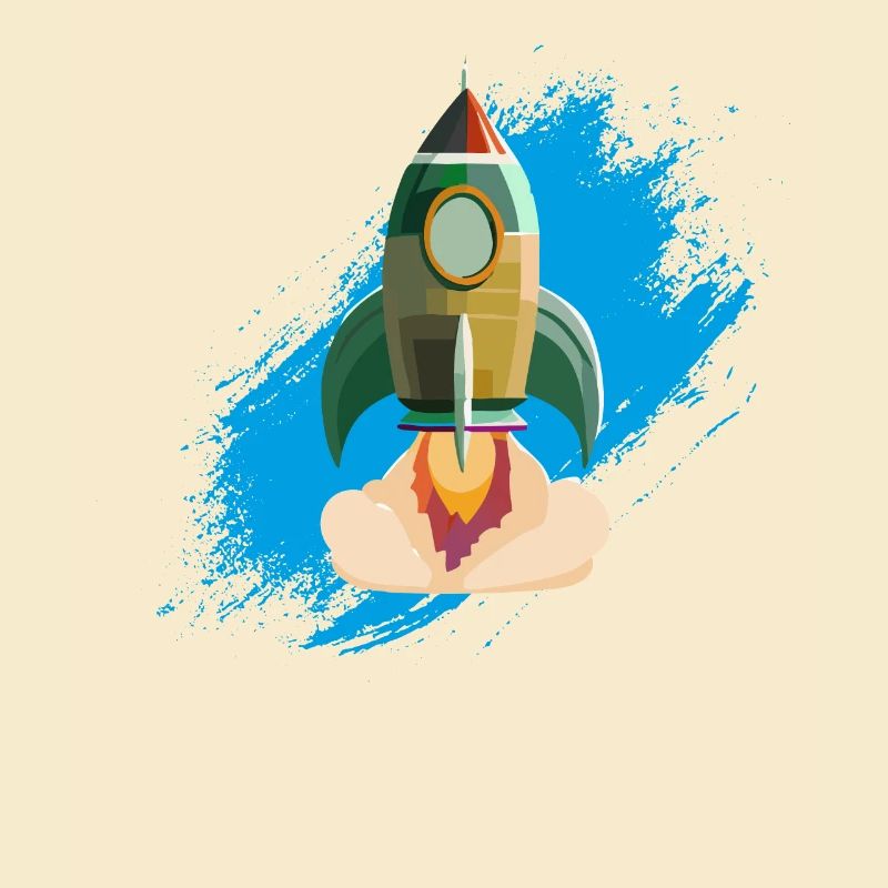 Lancement de la fusée