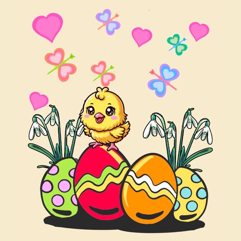Easter Easter Spring Chick Easter Eggs