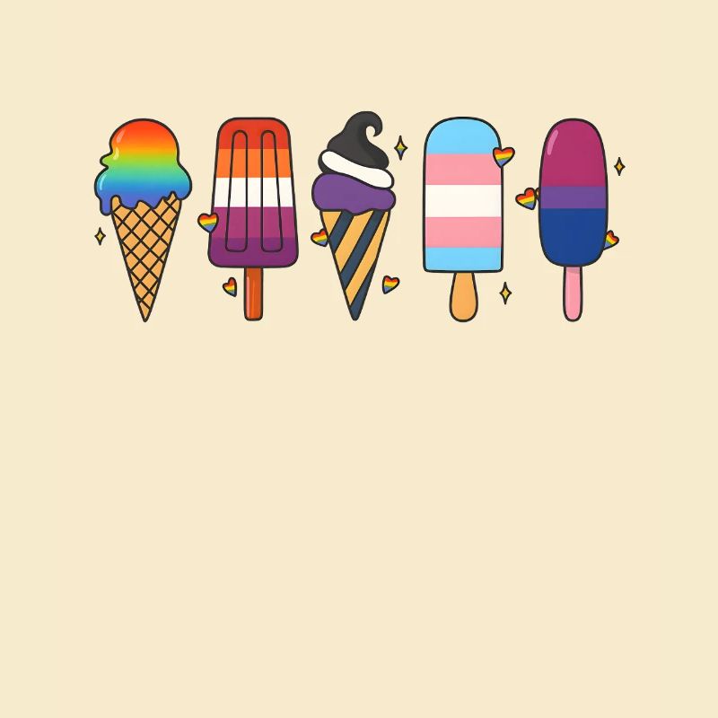 Conception de crème glacée LGBTQ Pride – Love Diversity CSD
