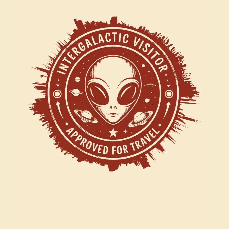 Intergalactic Visitor – Stamp Design from Space