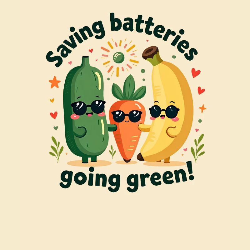 Save batteries Become environmentally friendly Cheeky Fr