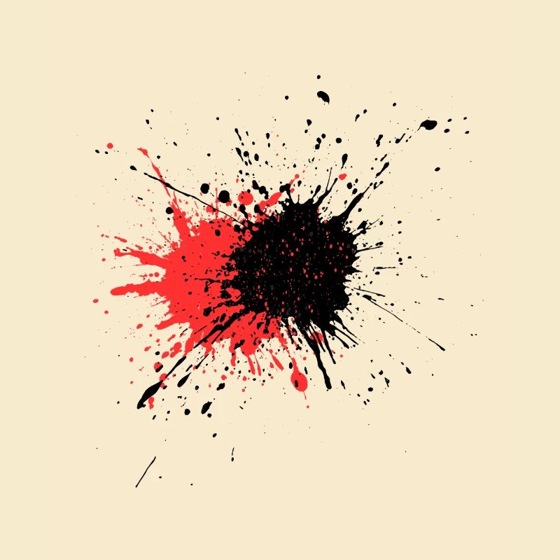 Blutiger Farbschlag Design