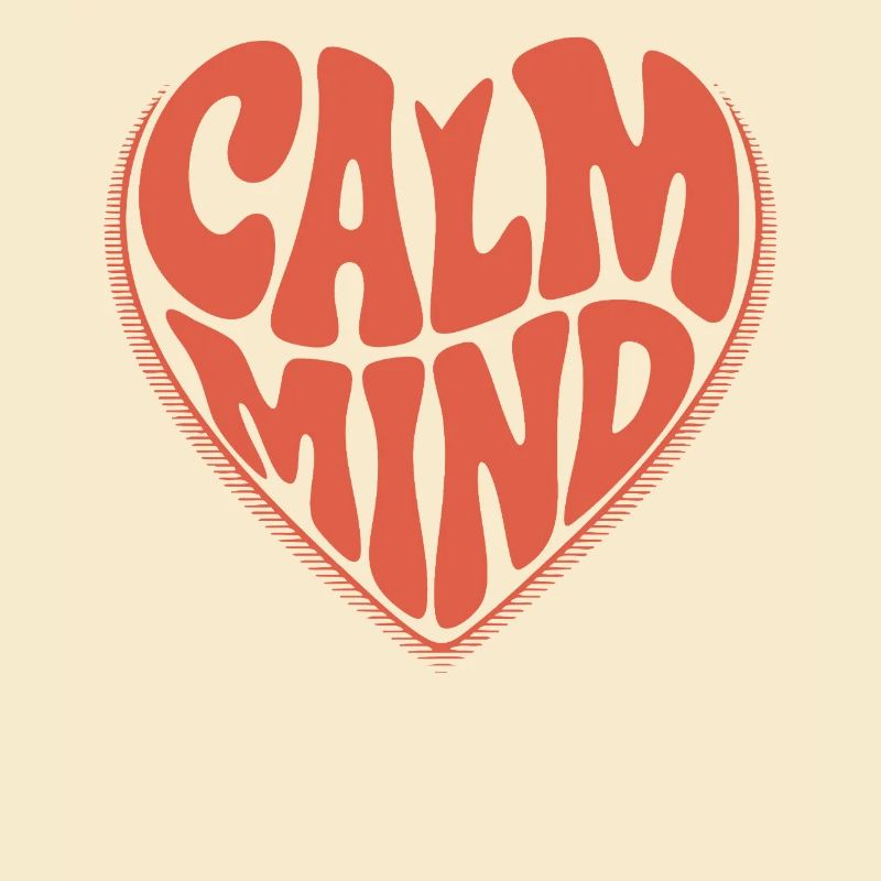 Calm Mind – Retro Heart Design