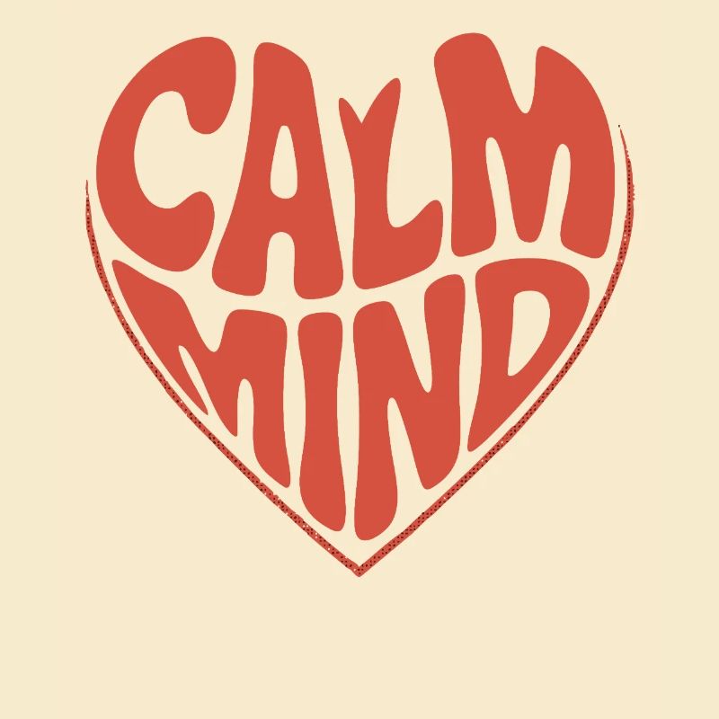 Calm Mind – Retro Heart Design