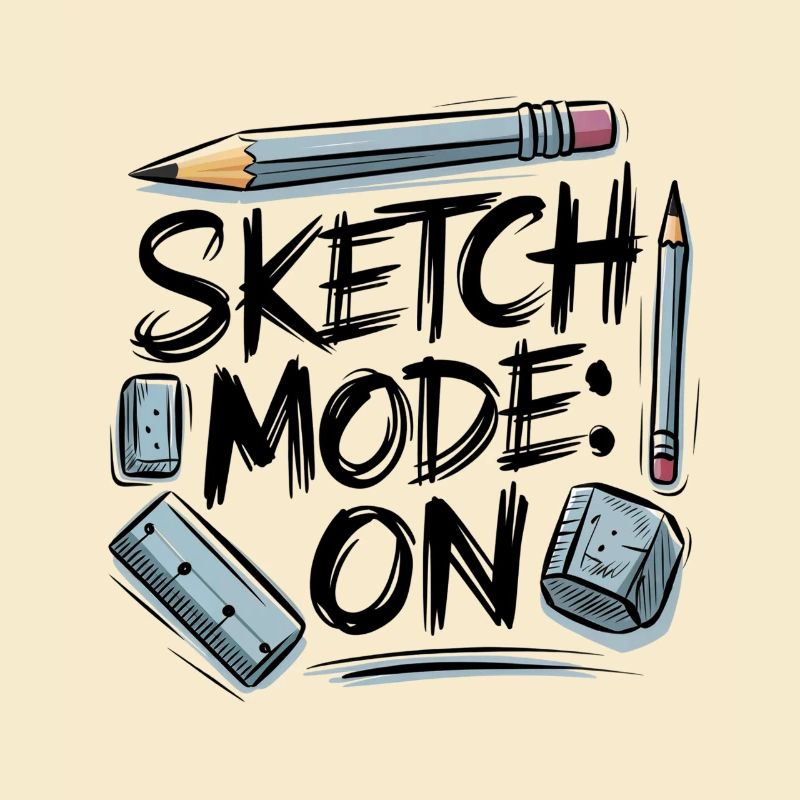 Mode d’esquisse : ON – Mode créatif actif