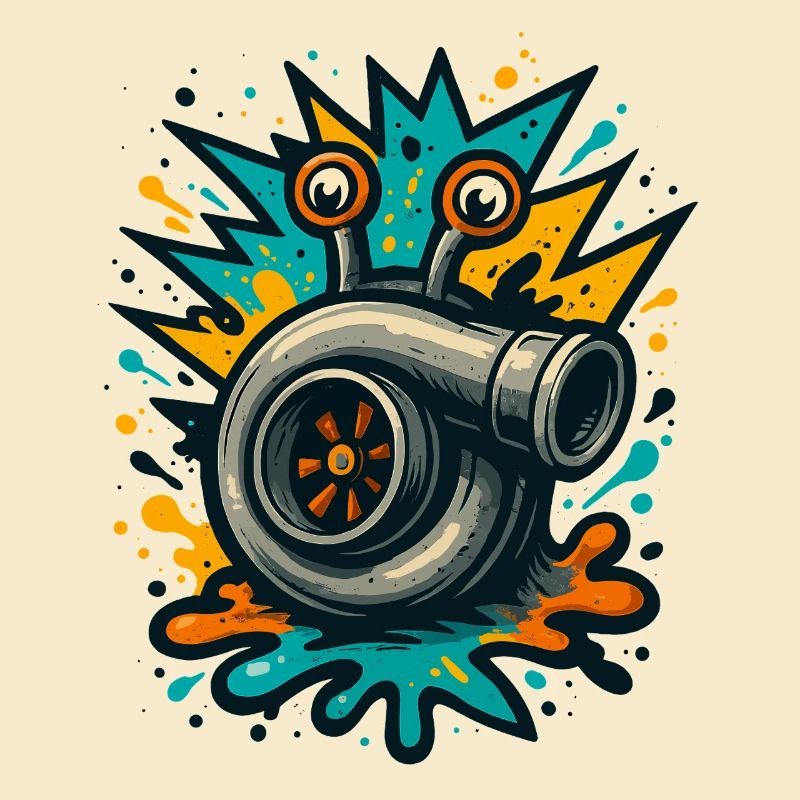 Turbo Schnecke Turbolader Boost Explosion