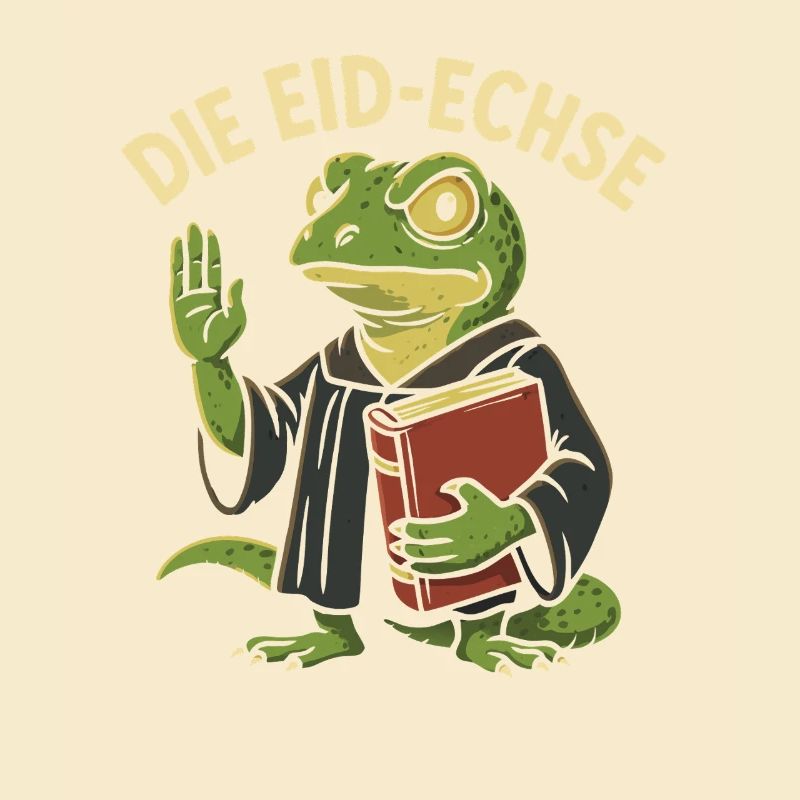 Die Eid-Echse als lustiger Justiz-Gag