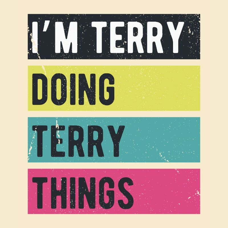 Ich bin Terry und mache Terry Things Retro-Farben