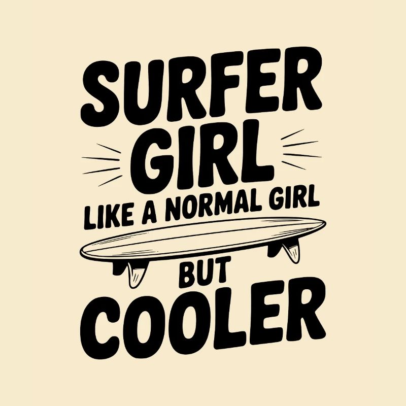 Surfeuse comme une fille normale, mais plus cool