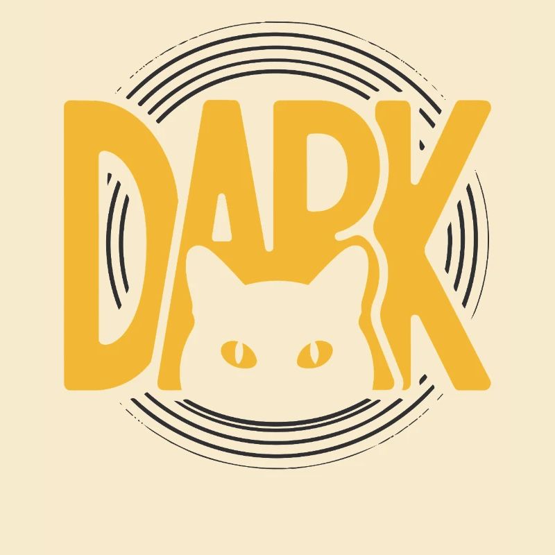 DARK Cat Eyes Minimal Design