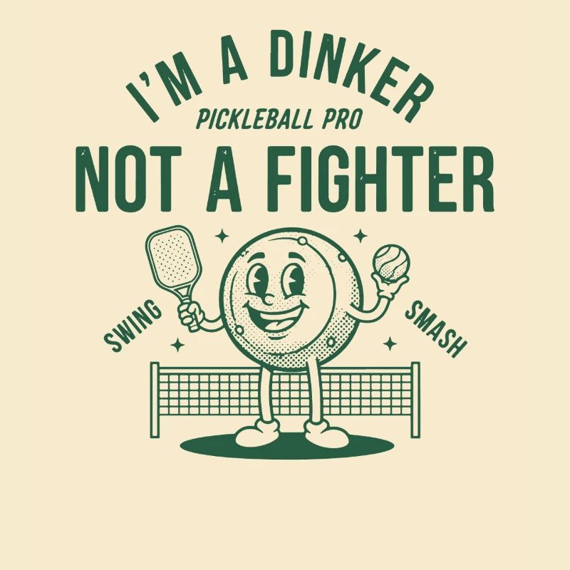 Pickleball, ich bin ein Dinker, kein Kämpfer-Profi, witzig