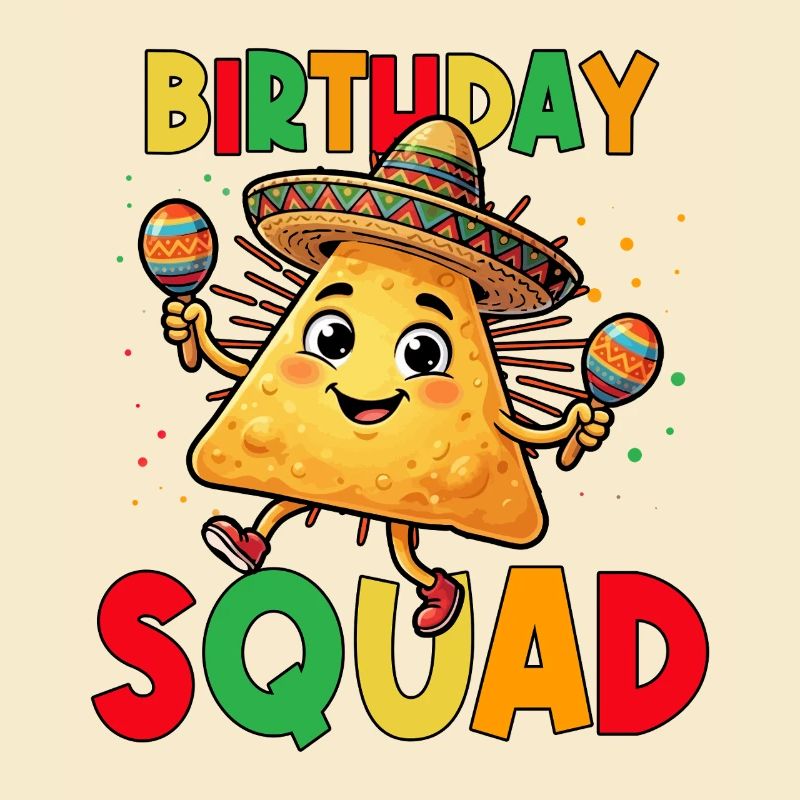 Birthday Squad Cinco De Mayo Mexican Tacos