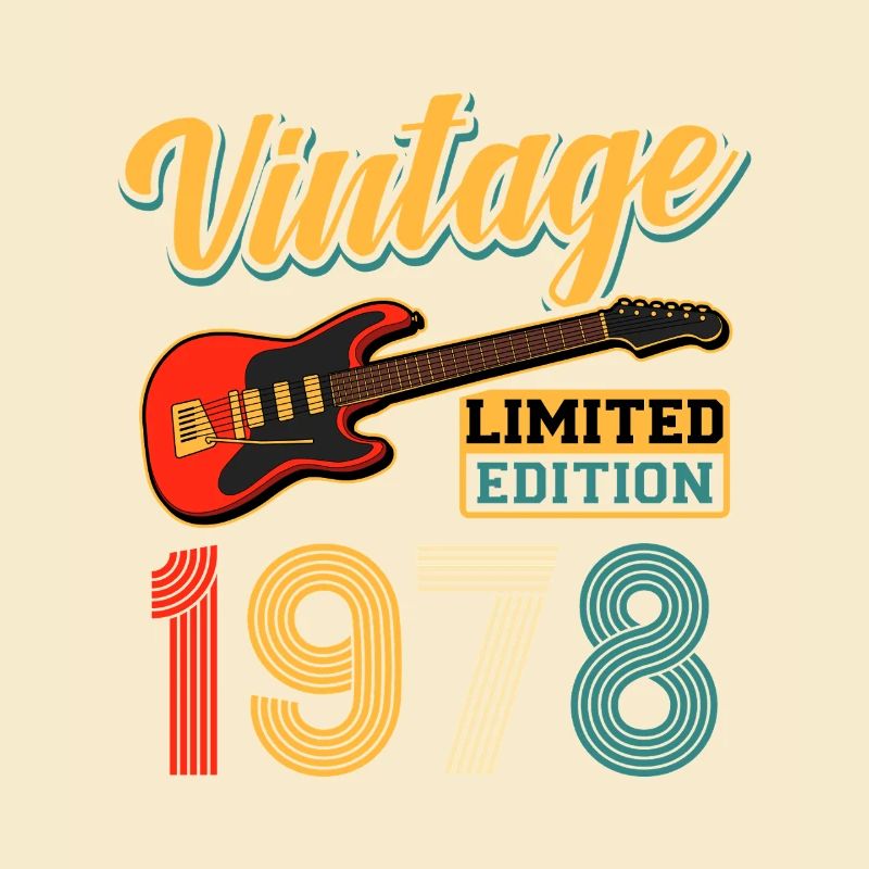 Conception de guitare vintage 1978 Édition limitée