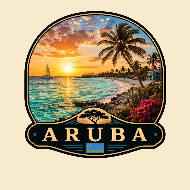 Aruba Eagle Beach Divi Divi Baum Karibik Tropisch 