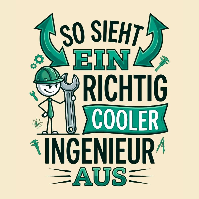 Cooler Ingenieur Spruch Strichmännchen