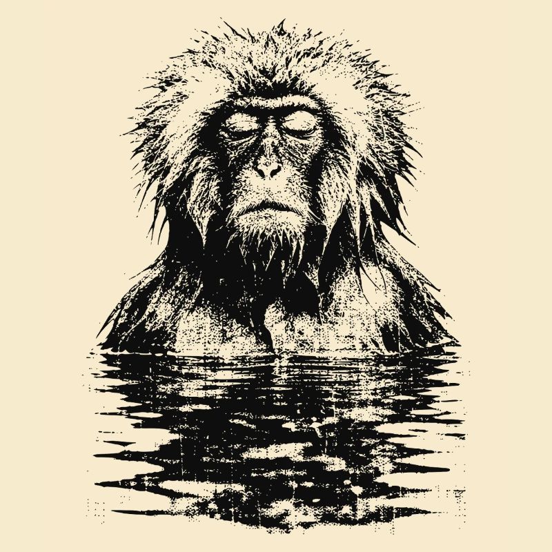 Onsen Macaque Monkey