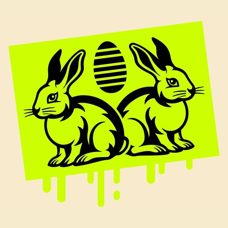 Symbole de lapin de Pâques Pâques