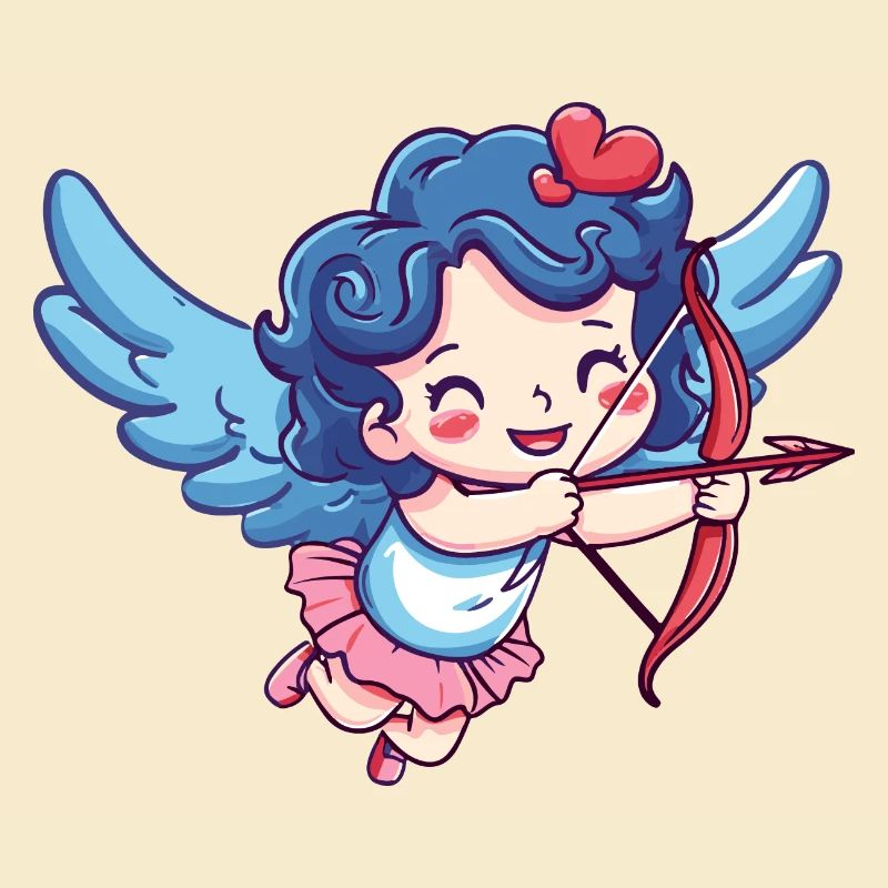 Ange arc et flèche Cupidon Saint-Valentin