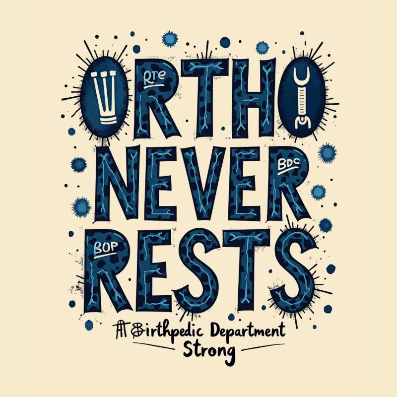 Ortho Never Quiet : Typographie des bactéries bleues