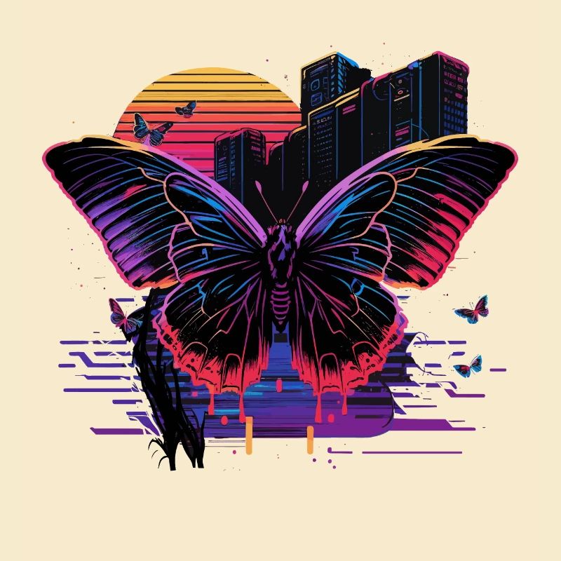 Retro Vibe Butterfly