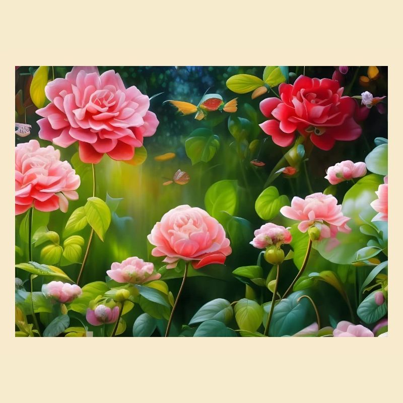 Roses en fleurs