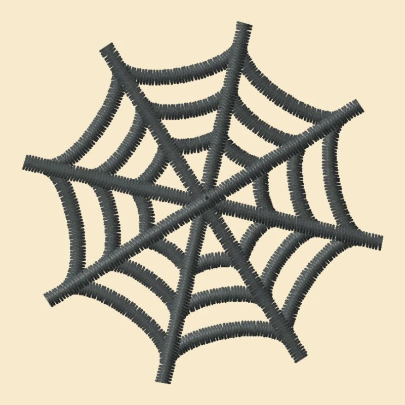 Toile d’araignée brodée