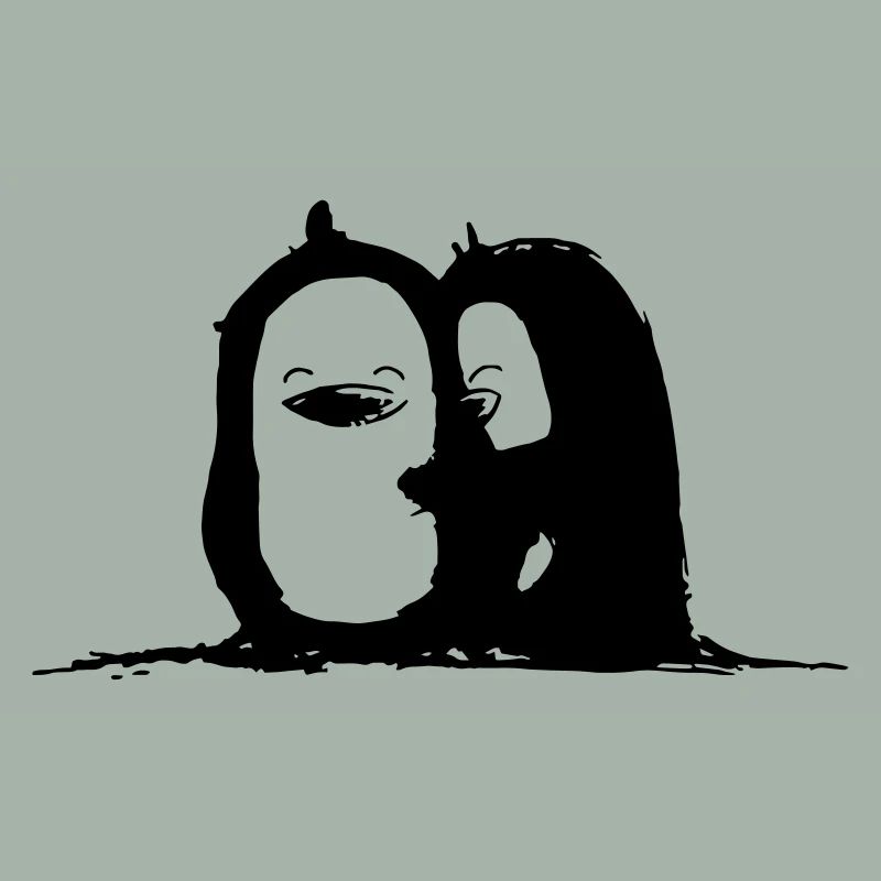 Penguin cuddle time