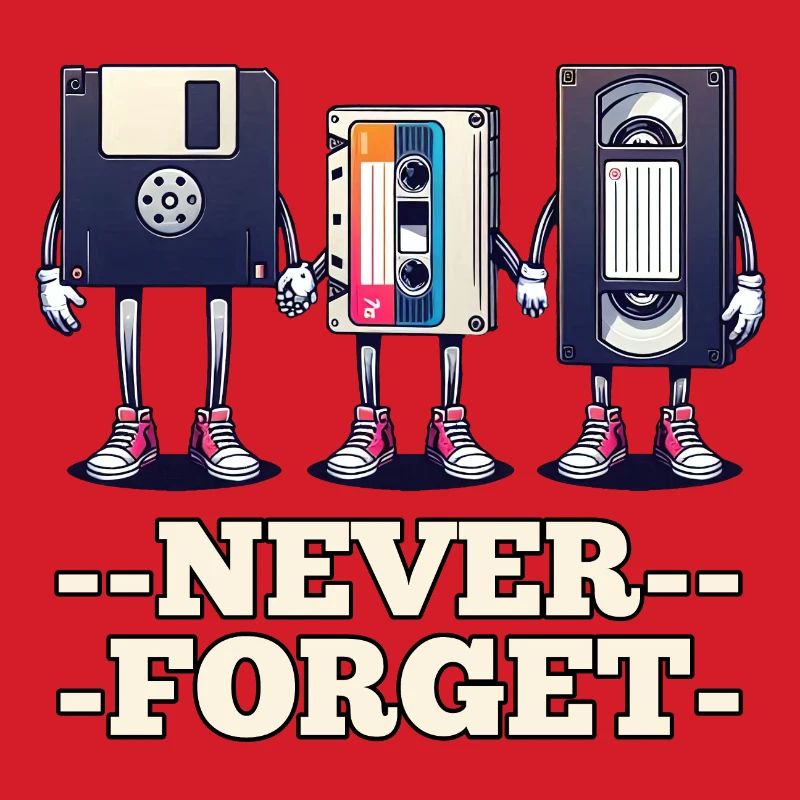 Floppy Disk, Cassette, VHS - Never Forget