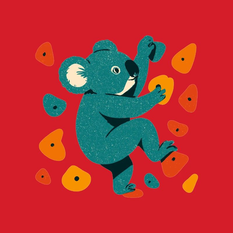 Bouldering Koala Koala Bear Climbing Gift