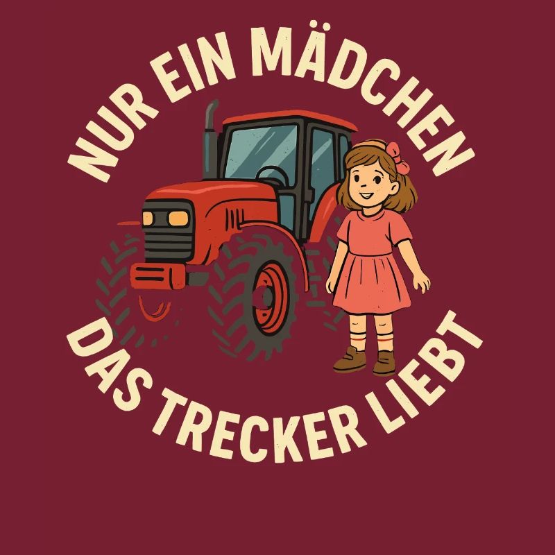 Nur ein Mädchen das Trecker liebt