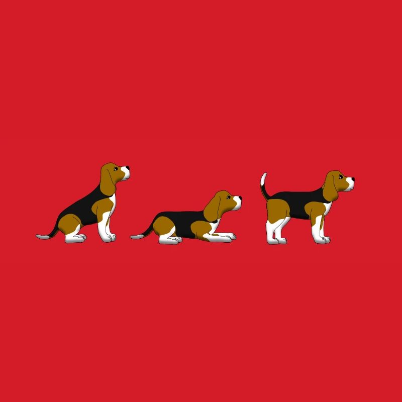 Sitz Platz Steh Beagle