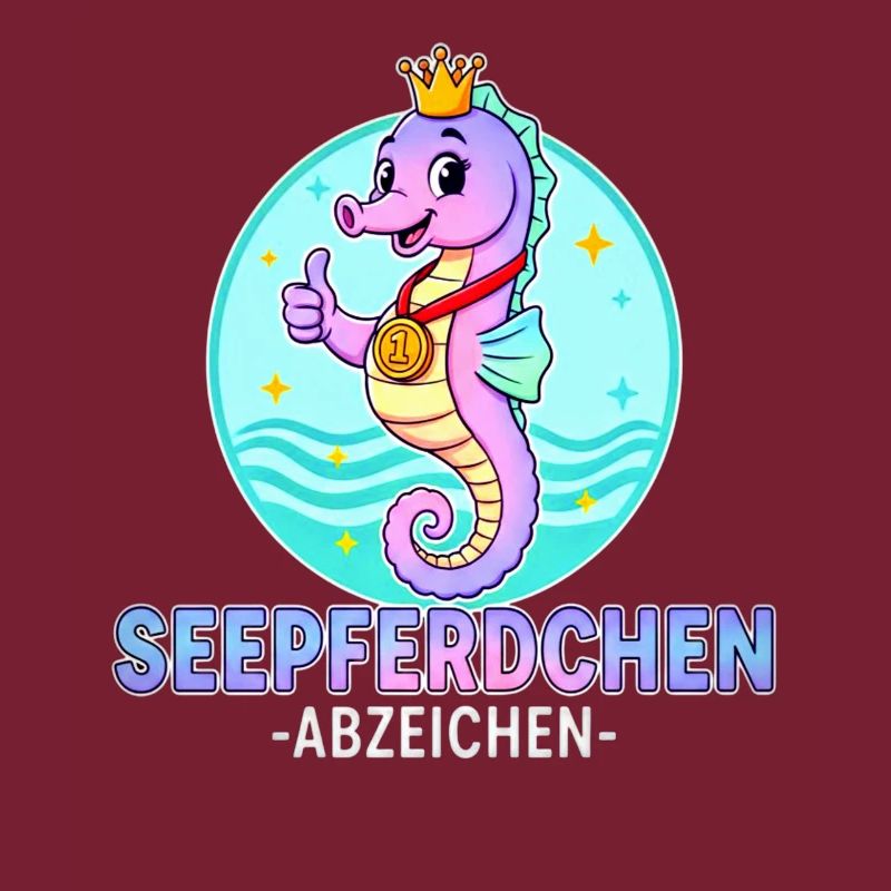Seepferdchen Abzeichen mit Farbverlauf