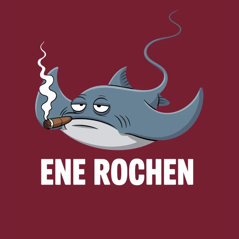 Ene Rochen Raucher Spruch Zigarette Kippe Rauchen