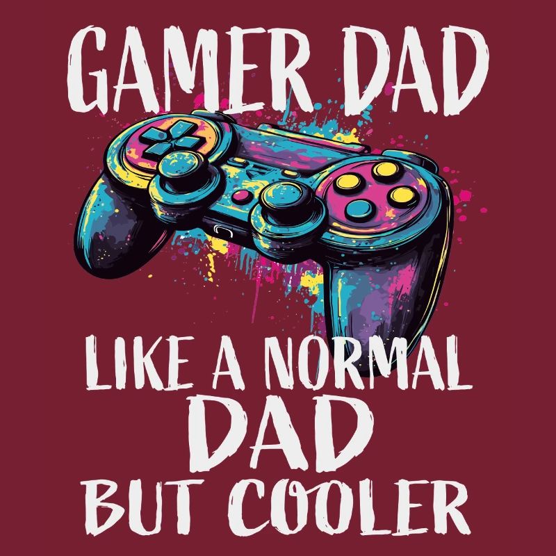 Gamer Dad Cooler Controller Splash