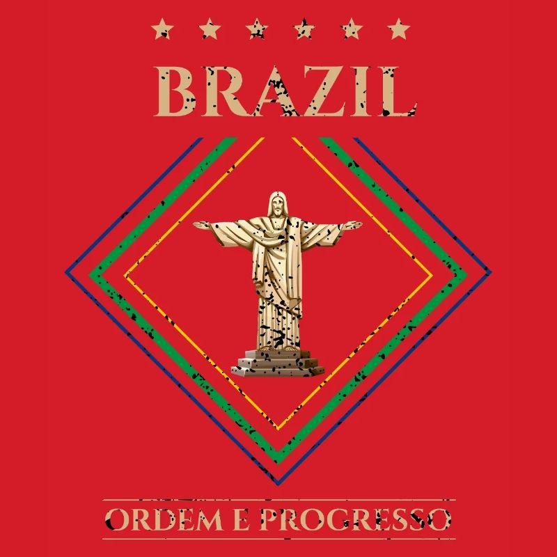 Brésil vintage-Ordre et Progrès