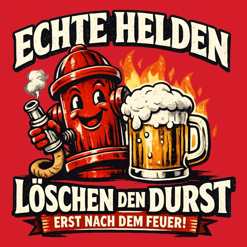 Echte Helden löschen den Durst