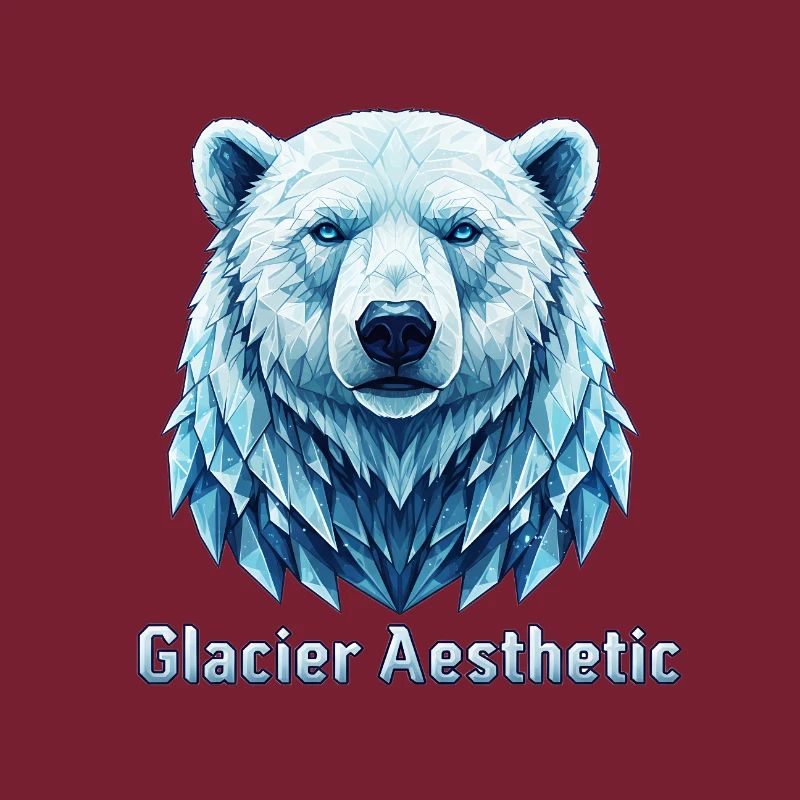 Polygone esthétique du glacier Polar Bear