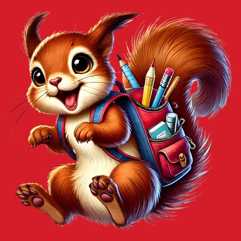 Back to school with fun: Squirrels for school beginners